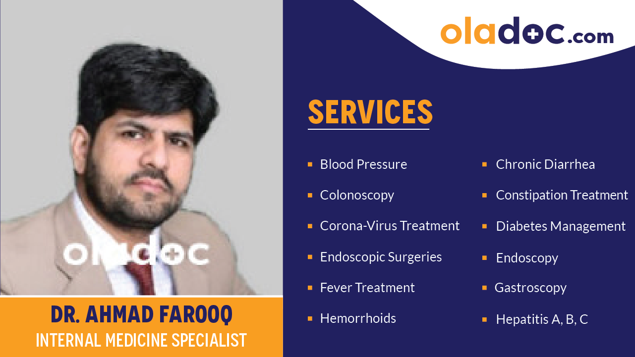 Services provided by Dr.Ahmad Farooq